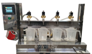 Полуавтомат розлива с весовыми платформами ПРЖ-0.5-4