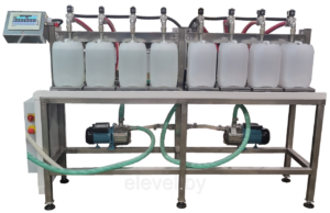 Полуавтомат розлива с весовыми платформами ПРЖ-10-8