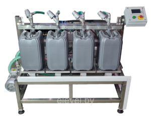 Полуавтомат розлива с весовыми платформами ПРЖ-20-4